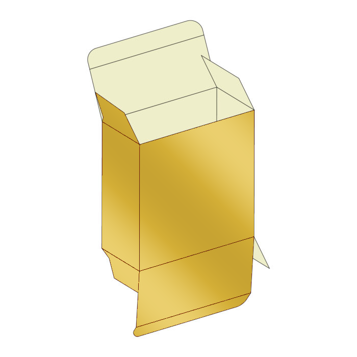 reverse tuck end box rte 01 gold