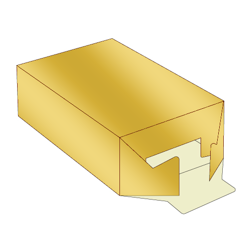 tuck top snap lock bottom gold